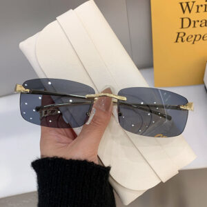 gold frame gray sheet