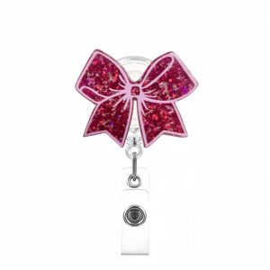 Rose red + rotating crocodile clip