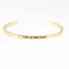 Wholesale Letter Stainless Steel Titanium Steel Retro Wristband Bracelets Bangle