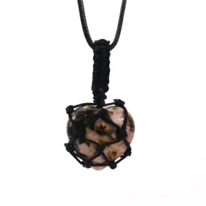 Black Woven Rose Stone (2.5cm)