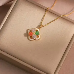 X0623 Colorful Rotating Necklace