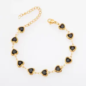 Gold + Black / Necklace 40 5cm