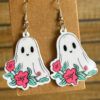 Wholesale Halloween Cute Pumpkin Ghost Acrylic Earrings