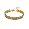 PVD Coated Real Gold Plated Circle Solid Color Titanium Steel Simple Style Waterproof Non Tarnish Jewelry Set