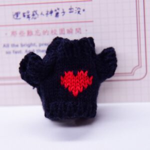 navy blue with heart / 5.5cm