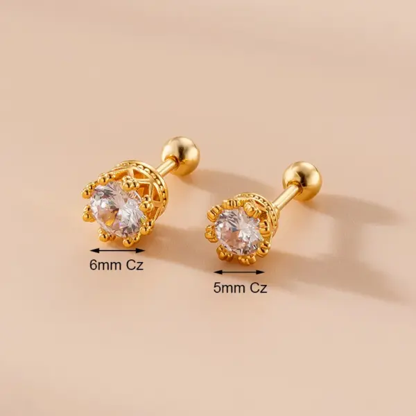 1 Piece Ear Cartilage Rings & Studs Fashion Heart Shape Butterfly 316L Stainless Steel Copper Waterproof Non Tarnish Surgical Steel Zircon