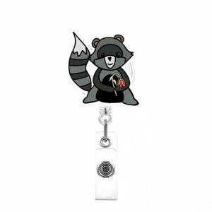 Dried flower bear + transparent rotating clip