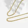 PVD Coated Real Gold Plated 18K Gold Geometric 304 Stainless Steel Hip-Hop Waterproof Non Tarnish 304 Stainless Steel Lobster Trigger Clasp Closure Necklace