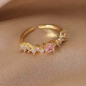 1# 24814a Wicker Pink Zirconium (Champagne Gold) / One Size