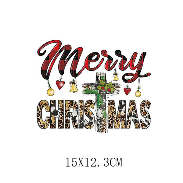Wholesale Christmas tree letter heat transfer printing