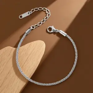 S0213-Gypsophila-Bracelet-Steel Color