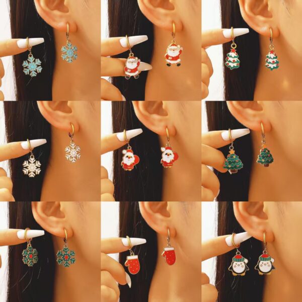 Wholesale Holiday snowflake Christmas tree old man pendant