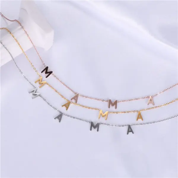 Letter Stainless Steel Fashion Necklace