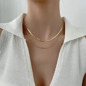 Yxp252 Blade Box Chain / Gold