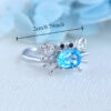 Wholesale Cross-border jewelry crab ring women's opening adjustable cute cartoon jewelry niche design marine animal ring