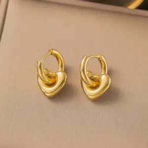 【G19】Ear Ring Love Earrings / Gold