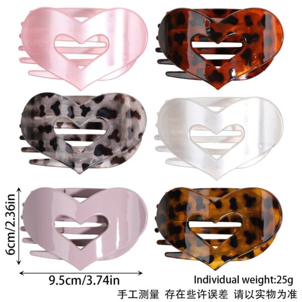 Wholesale Hairpin Duck Clip Glossy Leopard Print Hair Clips