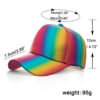 Wholesale Zhongmei summer and autumn new PU color laser baseball cap sunshade outdoor sun hat B555