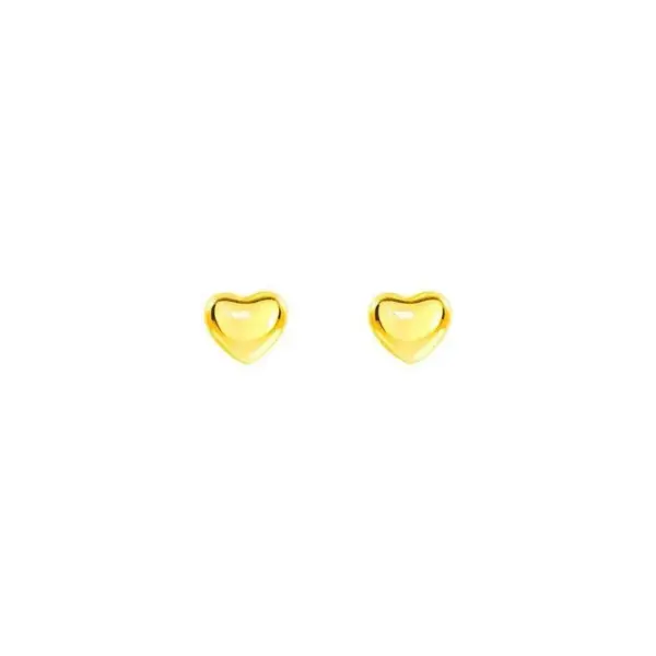 Wholesale Titanium Steel 18k Gold Love Heart Stud Earrings Female Niche High Sense Ear-caring Peach Heart Small Earrings Anti Allergy Ear Jewelry