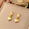 Wholesale Jewelry Elegant Classic Style Heart Shape 304 Stainless Steel Bracelets Earrings Necklace