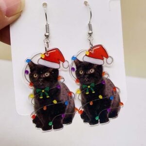 Creative Acrylic Earrings for Christmas - 015