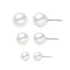 Wholesale 1 Pair Fashion Geometric Plating 304 Stainless Steel Artificial Pearls Stainless Steel Earrings