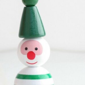 Green snow monster set of loose beads