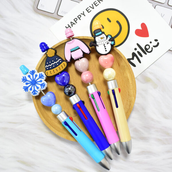 oly-2c42c89326bef4c23676818e608746b6 Wholesale Winter Series Ballint Pens with Handmade Beads