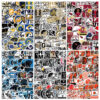 Wholesale 50 football team graffiti stickers