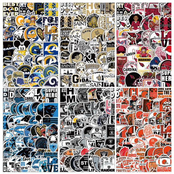 Wholesale 50 football team graffiti stickers