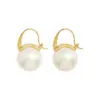 Wholesale PVD Coated Real Gold Plated 18K Gold Geometric 304 Stainless Steel Fashion Waterproof Non Tarnish Earrings