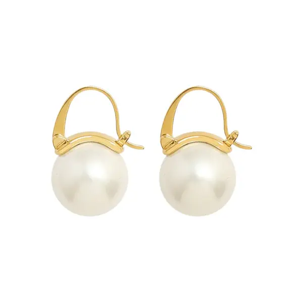 Wholesale PVD Coated Real Gold Plated 18K Gold Geometric 304 Stainless Steel Fashion Waterproof Non Tarnish Earrings