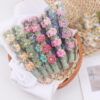 Wholesale New pure hand-woven gradient daisy key chain INS cotton rope key lanyard key pendant jewelry