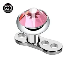 Flat Bottom Diamond Style - / Pink
