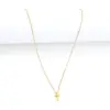Wholesale PVD Coated Real Gold Plated Cross 201 Stainless Steel 304 Stainless Steel Simple Style Classic Style Waterproof Non Tarnish 201 Stainless Steel Pendant Necklace