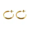 Wholesale 1 Pair Simple Style U Shape Plating Stainless Steel Earrings