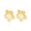 Wholesale PVD Coated Real Gold Plated Geometric Starfish Flower 304 Stainless Steel Modern Style Waterproof Non Tarnish Ear Studs