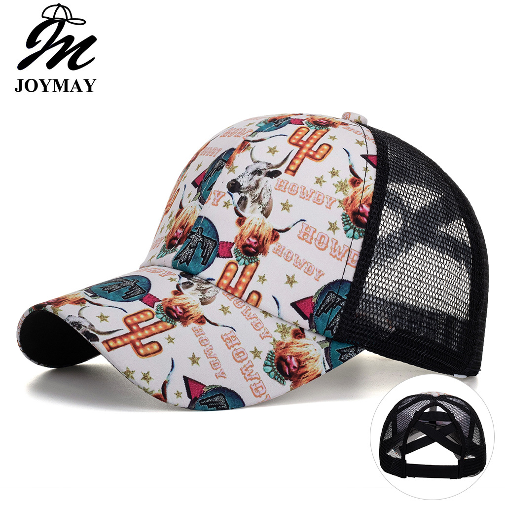 Wholesale Cross-border AliExpress Amazon ebay new graiti horizontal cross net cap baseball cap Women's sun hat B988