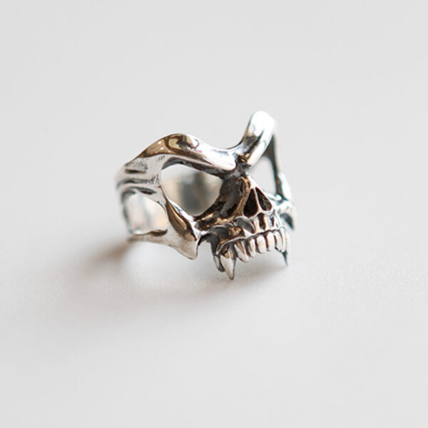 Wholesale Retro Iris Ring Aressive Men's Trendy Ring Niche Design Personalized Hip Hop Punk Style Ring