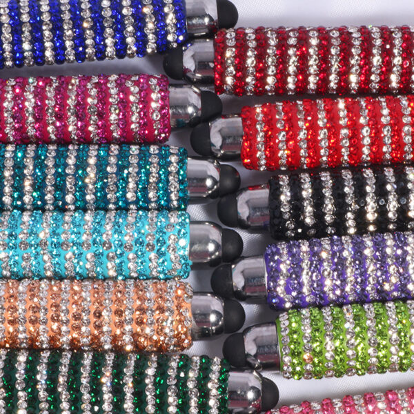 Wholesale Full Diamond Multi-Layer Colorfulful Cool Rhinestone Beaded Touch Screen Pen DIY Beaded Ballpoint Pen Jewelry Accessories