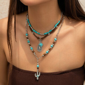 09 Necklace White K 5051 / See details