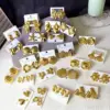 oly-2ca7bacaea03566e596134ea0654b857 Wholesale Smooth Surface Stainless Steel Earrings Cool Irregular Geometric Shape Earrings Jewelry Accessories For Women