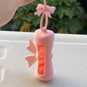 Protective case + bow tie / cherry blossom pink bow