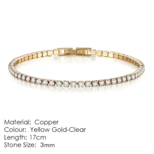 3mm Gold 17cm
