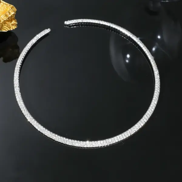 PVD Coated Real Gold Plated Solid Color Stainless Steel Elegant Simple Style Waterproof Non Tarnish Necklace