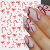 Wholesale Nail Art Stickers Gold, Silver, Red Ribbon Bowknot Starburst Adhesive Nail Stickers