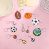 Wholesale Pvc Football Basketball Keychain Pendant Sports Goods Rugby Tennis Event Gifts Wholesale Cartoon Pendant