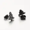 Wholesale PVD Coated 18K Gold Real Gold Plated Christmas Tree 304 Stainless Steel Fashion Waterproof Non Tarnish Ear Studs
