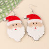 Wholesale European and American Christmas Earrings Creative Cartoon Santa Claus Clothes Snowman Personality Exaggerated Earrings Ear Jewelry Women