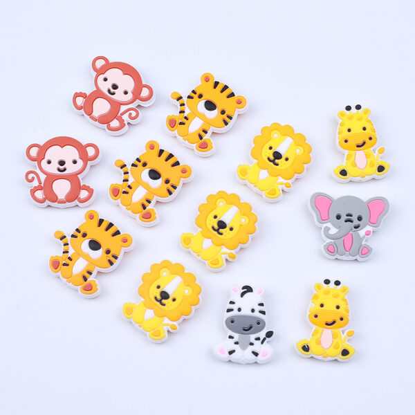 Wholesale Silicone animal teething beads